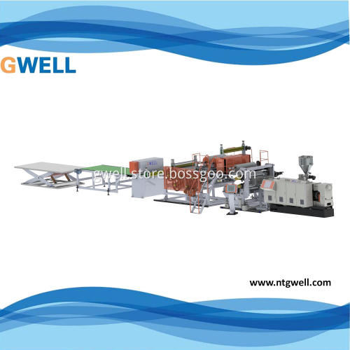 SPC floor one-step extrusion line